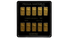 10 lingotti da 1 grammo in oro 999 in blister