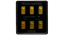 6 lingotti da 1 grammo in oro 999 in blister