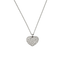 Pendente Cuore Oro bianco 18K e Diamanti