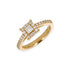 Anello Oro Giallo 18K con Diamanti Round e Princess Cut - Namuri - Il nostro modo di dire amore