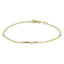 Bracciale Semirigido Oro Giallo/Bianco 18K e Diamanti