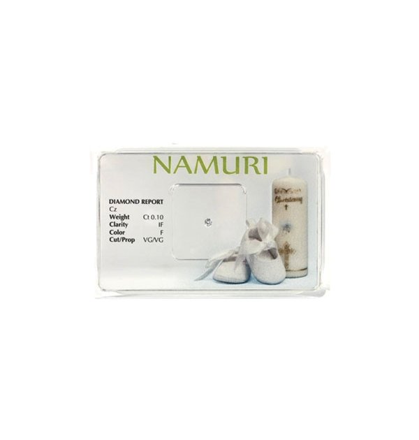 Cofanetto con Diamante Colore F in blister 'Battesimo Bimbo' - Namuri - Il nostro modo di dire amore