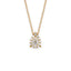 Pendente Oro Giallo con Diamanti Round e Pear Cut