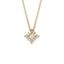 Pendente Oro Giallo con Diamanti Round e Princess Cut